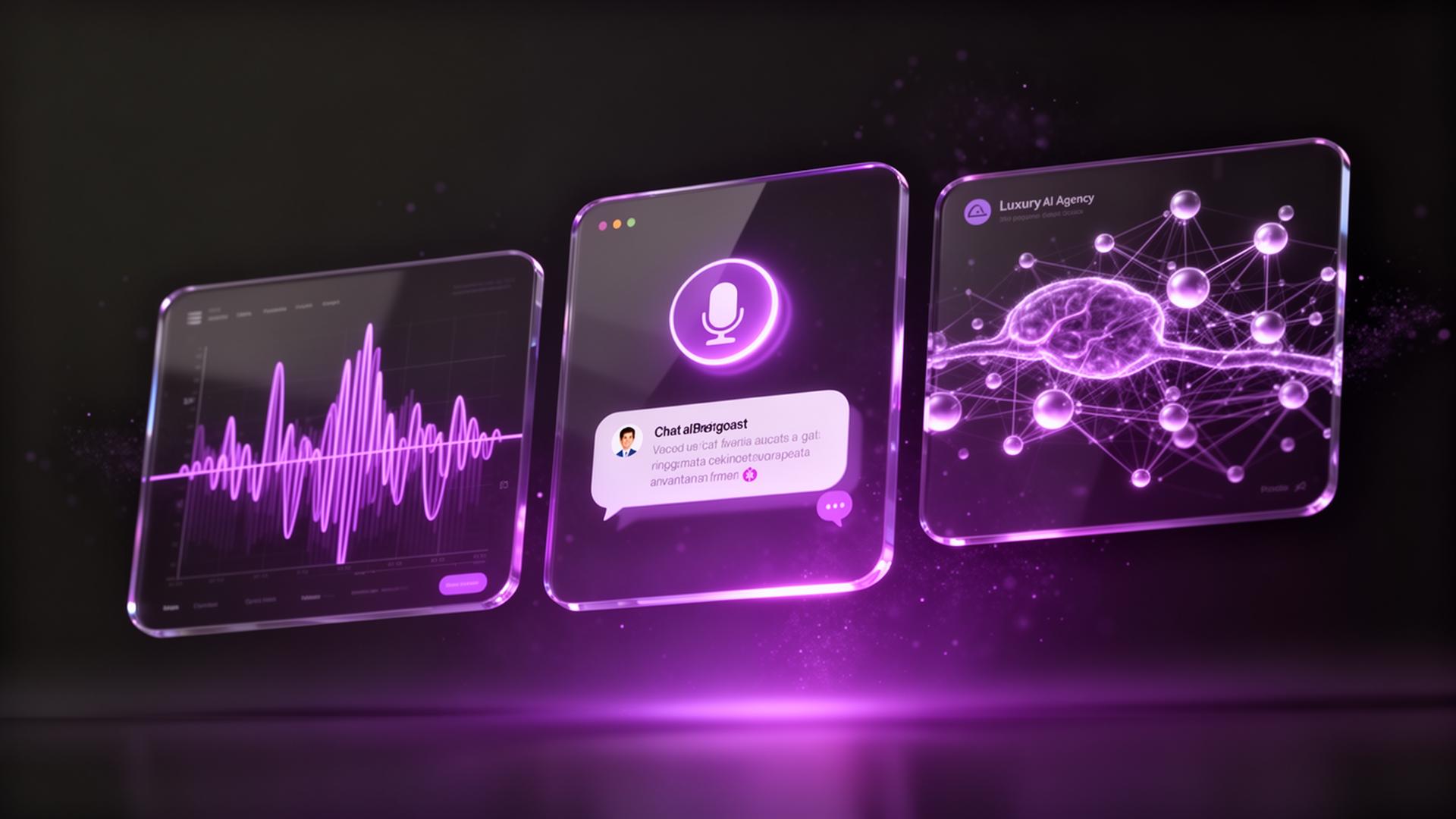 AI voice and chat agent dashboard